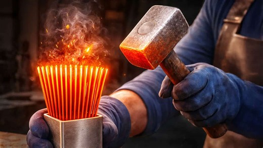 He forged needles into a deadly blade