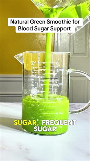 Natural Green Smoothie for Blood Sugar Support