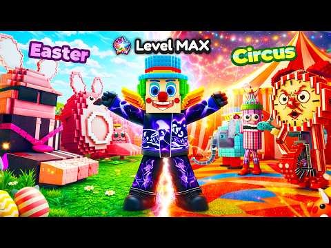 Unlocking MAX LEVEL Clown Block in Be a Lucky Block! (Roblox)