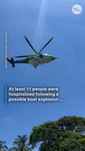 Possible boat explosion near Miami sandbar sends at least 11 to hospitals