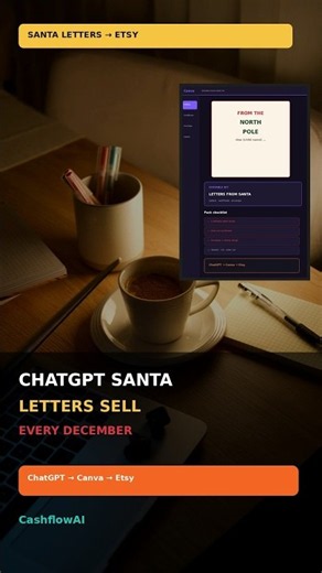 ChatGPT Santa letter kits that sell on Etsy every December