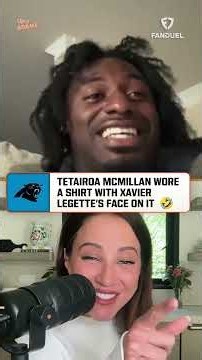 Tetairoa McMillan Wearing Xavier Legette's Face