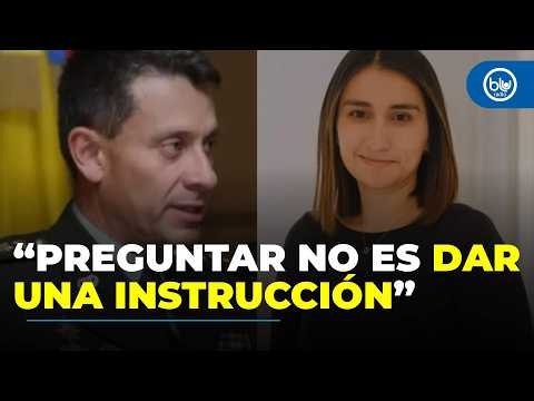 Laura Sarabia responde a acusaciones del general Sanabria por llamadas sobre operativos de Policía