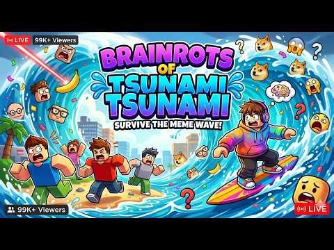 playing TSUNAMI BRAINROT until my every IQ drops - welp @Roblox @Raziq_IsLive