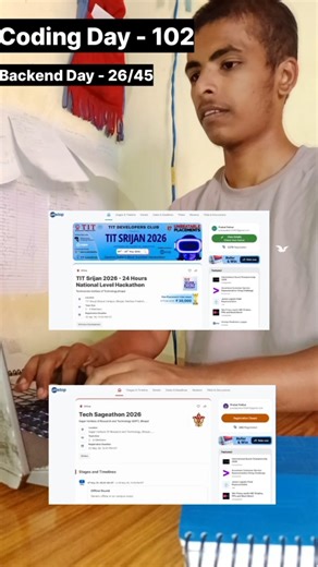 Day- 102 Of Coding Journey.. #Javascript#Dsa #tech #startup #coding #money #Code #programming