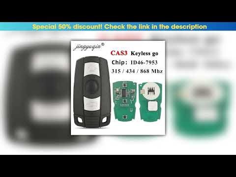 Editor’s Choice jingyuqin 315/868MHz Keyless-Go Remote Smart Key for BMW 3/5 Series CAS3 X5 X6 Z4 E