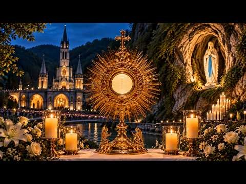 🔴 LIVE from the Sanctuary of Lourdes Today 🌹 Healing Rosary and Eucharistic Adoration