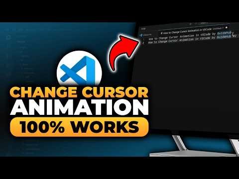 How To Change Cursor Animation in VSCode (FAST & EASY) | 100% WORKS | NO Yapping, To The Point!