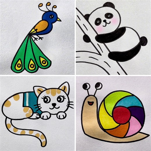 Easy Animal Drawing Tutorials for Children | Kids Planet