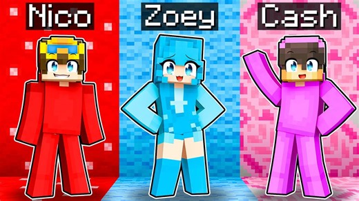 We swapped colors in Minecraft!