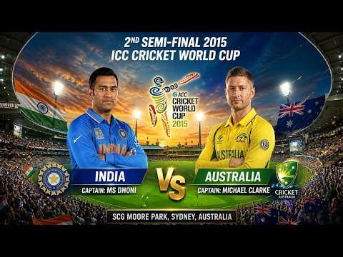 India vs Australia Semi-Final 2015 Full Highlights | ICC Cricket World Cup |