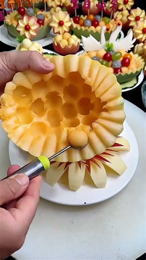 Intricate decorative carving