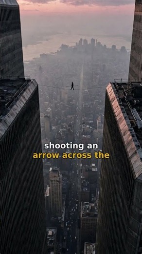 He Walked Between the Twin Towers on a Wire