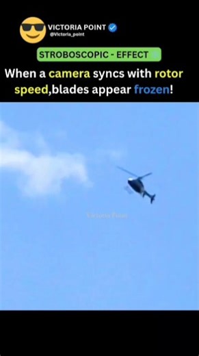 Why helicopter blades look like frozen - the stroboscopic effect #shorts