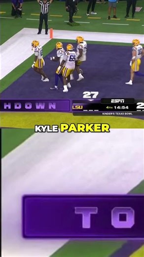 LSU scores EPIC 4th Quarter Touchdown! UNBELIEVABLE PLAY! #shorts