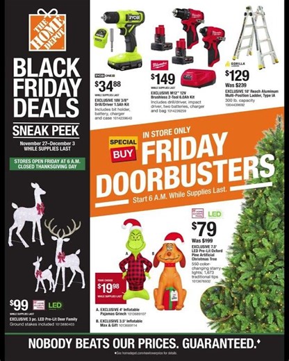 Home Depot Black Friday 2025 Doorbusters Sneak Peek