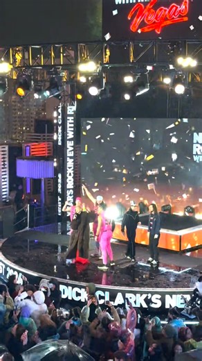 Our first time ringing in the New Year LIVE in Las Vegas 🫶🎉 And we wouldn’t want to do it with anyone else! #RockinEve Julianne Hough Rob Gronkowski -Gronk | Dick Clark's New Year's Rockin' Eve