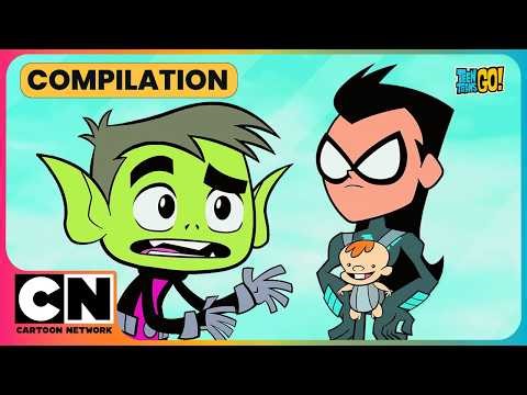 Nightwing Handles Responsibility Like a PRO!😎🍼| Teen Titans Go!😍| Cartoon for Kids🥳| @cnindia ​