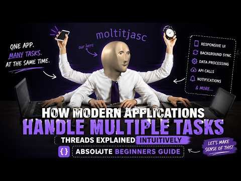 Threads Explained Intuitively | How Modern Applications Handle Multiple Tasks