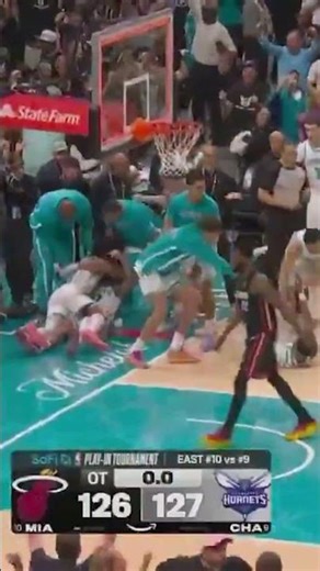 Hornets end Miami's season with an absolute thriller of an ending! #shorts