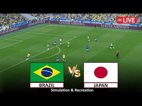 🔴Live : Brazil vs Japan I Video Game Simulation I eFootball Full Match Live Stream I 29 June, 2026