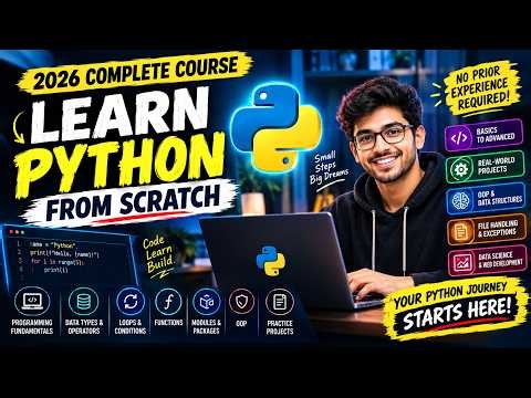 Python 101 Complete Course || Learn Coding, OOP, Data Structures & More