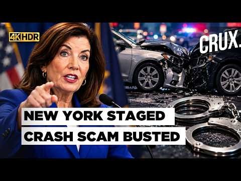 'We're On To You': Hochul Announces 16 Arrests in New York Crackdown On Staged Car Crashes | 4K