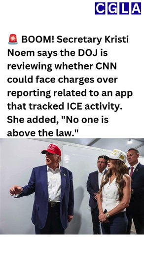 Kristi Noem: DOJ Reviews CNN? 🚨