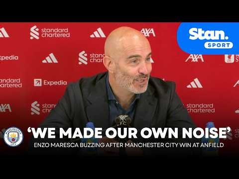 ENZO MARESCA: 'The noise will ALWAYS be there' 🗣️ Man City win BIG at Anfield | Press Conference