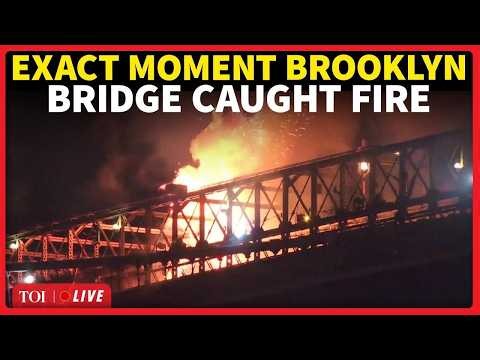 ON VIDEO: Massive Brooklyn Bridge Fire Sends New Yorkers Into Panic; America 250 Celebration Ruined