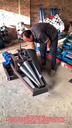 Smart Sheet Metal Cone Forming Machine | Simple Yet Effective Engineering.