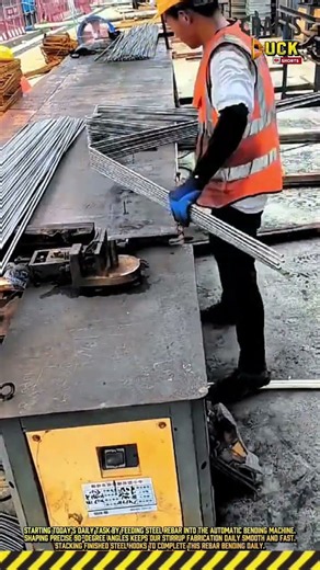 Daily Machine Rebar Bending Technique: Construction Steel Stirrup Shaping Method
