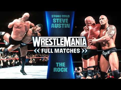 FULL WRESTLEMANIA MATCHES: "Stone Cold" Steve Austin vs. The Rock: WrestleMania XV, X-Seven & XIX