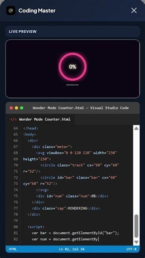 Counter Loading #coding #programming #developer #html #umservicesofficial #javascript #codingmaster