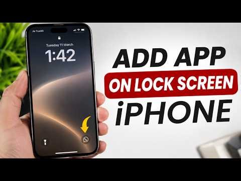 iOS 26: Add Any App on iPhone Lock Screen | Add App Shortcuts On iPhone Lock Screen
