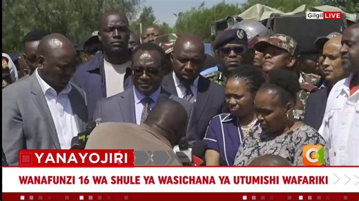CS Migos Ogamba: Out of 808 girls, 79 were injured. 71 have been treated and discharged while 7 remain admitted. We have 16 fatalities whose identities will be identified. The process of accounting is taking place
