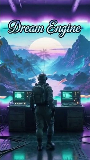 Dream Engine | Synthwave Journey Through a Machine That Dreams #synthwave #vaporwave #liminal