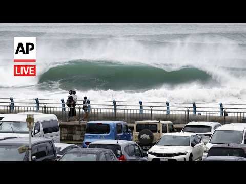 LIVE: Tropical Storm Chan-hom approaches Japan