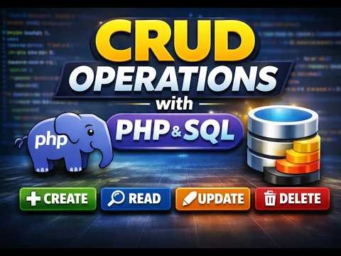 CURD operations using my SQL and PHP