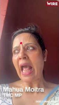 'Police Watching the Fun': Mahua Moitra Posts Video of Mob Pelting 'Eggs/Stones' at Her