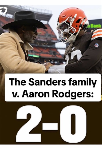 Deion Sanders beat Aaron Rodgers in 2005… 20 years later his son, Shedeur, beats Rodgers 🤯 #deionsanders #shedeursanders #aaronrodgers