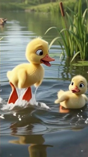 Brave Duck 👏🐥 #duck #ducks #duckcartoon #braveduck #youtubeshorts #shortvideo #shorts #aishorts