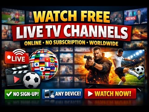 Watch Free Live TV Channels Online | No Subscription | Worldwide