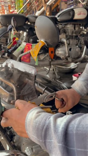 Moto Genius Knuckle Guard Installation 🔥 | Royal Enfield Bullet 350 Upgrade