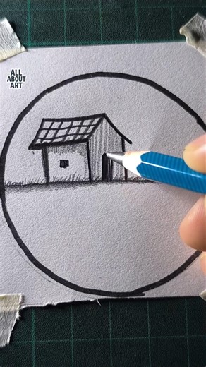 how to draw a house
