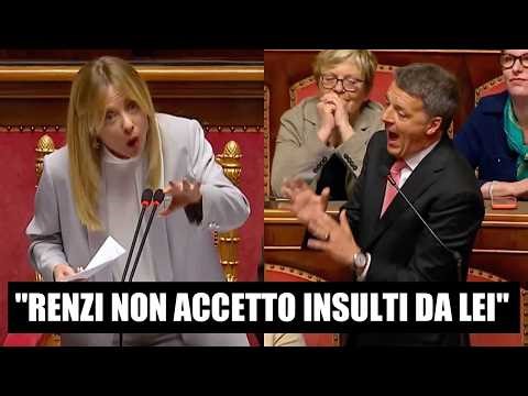 🔴 BOTTA E RISPOSTA LA VETRIOLO TRA GIORGIA MELONI E MATTEO RENZI IN SENATO DURANTE IL PREMIER TIME