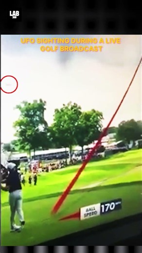 UFO Caught LIVE During Golf Broadcast?! 👽⛳ #trending #shorts