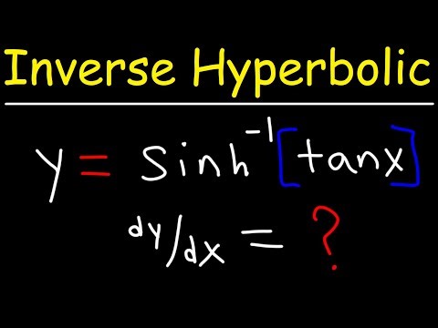 Derivatives of Inverse Hyperbolic Composite Trig Functions