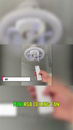 Mini RGB Ceiling Fan 🌈 #Shorts