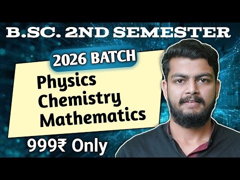 2nd Semester Math Group. 2026 batch. BSc second semester new batch 2026. Physics chemistry Maths